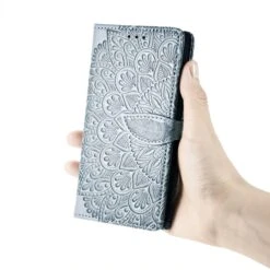 Etui IPhone 12 Et 12 Pro Avec Rabat Mandala Gris -All For Phone Magasin etui iphone 12 frac3855 6