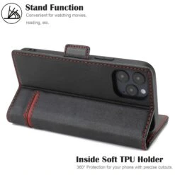 Étui De Protection IPhone 12 Et IPhone 12 Pro - Style Business Noir -All For Phone Magasin etui iphone 12 frac4090 8