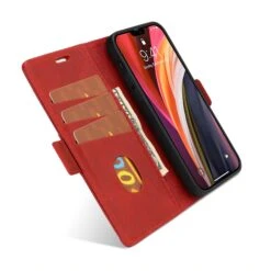 Étui De Protection IPhone 12 Et IPhone 12 Pro - Style Business Rouge -All For Phone Magasin etui iphone 12 frac4091 3