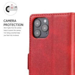 Étui De Protection IPhone 12 Et IPhone 12 Pro - Style Business Rouge -All For Phone Magasin etui iphone 12 frac4091 6