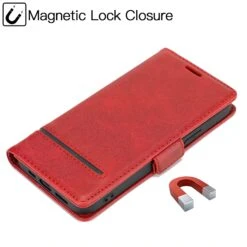 Étui De Protection IPhone 12 Et IPhone 12 Pro - Style Business Rouge -All For Phone Magasin etui iphone 12 frac4091 9