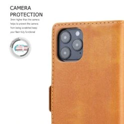 Étui De Protection IPhone 12 Et IPhone 12 Pro - Style Business Marron -All For Phone Magasin etui iphone 12 frac4093 6