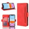 Etui Portefeuille IPhone 12 Mini Avec Coque Silicone Intégrée Et Multiple Rangements Cartes - Rouge -All For Phone Magasin etui iphone 12 mini frac3400