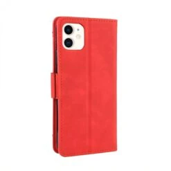 Etui Portefeuille IPhone 12 Mini Avec Coque Silicone Intégrée Et Multiple Rangements Cartes - Rouge -All For Phone Magasin etui iphone 12 mini frac3400 6