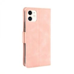 Etui Portefeuille IPhone 12 Mini Avec Coque Silicone Intégrée Et Multiple Rangements Cartes - Rose -All For Phone Magasin etui iphone 12 mini frac3401 6