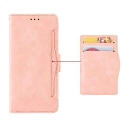 Etui Portefeuille IPhone 12 Mini Avec Coque Silicone Intégrée Et Multiple Rangements Cartes - Rose -All For Phone Magasin etui iphone 12 mini frac3401 7