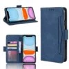 Etui Portefeuille IPhone 12 Mini Avec Coque Silicone Intégrée Et Multiple Rangements Cartes - Bleu Foncé -All For Phone Magasin etui iphone 12 mini frac3402