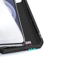 Etui De Protection Renforcé IPhone 12 Mini Avec Coque Silicone Intégrée Et Rangement Carte - Noir -All For Phone Magasin etui iphone 12 mini frac3464 6