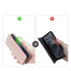 Etui De Protection Renforcé IPhone 12 Mini Avec Coque Silicone Intégrée Et Rangement Carte - Rose 19 Etui De Protection Renforcé IPhone 12 Mini Avec Coque Silicone Intégrée Et Rangement Carte - Rose -All For Phone Magasin etui iphone 12 mini frac3465 7