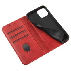 Etui Portefeuille IPhone 12 Mini Style Cuir Business - Rouge -All For Phone Magasin etui iphone 12 mini frac3534 3