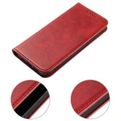Etui Portefeuille IPhone 12 Mini Style Cuir Business - Rouge -All For Phone Magasin etui iphone 12 mini frac3534 4