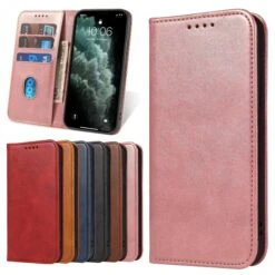 Etui Portefeuille IPhone 12 Mini Style Cuir Business - Rose -All For Phone Magasin etui iphone 12 mini frac3537 5