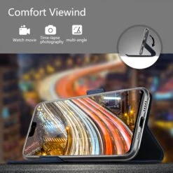 Étui IPhone12 Mini Avec Rangements Cartes Bleu Foncé -All For Phone Magasin etui iphone 12 mini frac4089 9