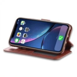Etui Portefeuille IPhone 12 Et 12 Pro Avec Rabat AZNS - Marron -All For Phone Magasin etui iphone 12 pro frac3482 5
