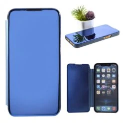 Etui De Protection IPhone 12 Pro Max Effet Mirroir - Bleu