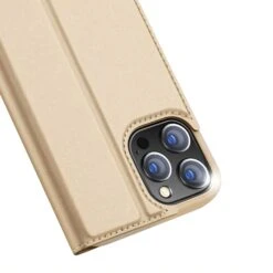 Etui De Protection IPhone 12 Pro Max Avec Rangement Pour Carte - Superbe Design DUX DUCIS - Or -All For Phone Magasin etui iphone 12 pro max frac3410 2