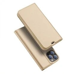 Etui De Protection IPhone 12 Pro Max Avec Rangement Pour Carte - Superbe Design DUX DUCIS - Or