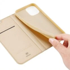 Etui De Protection IPhone 12 Pro Max Avec Rangement Pour Carte - Superbe Design DUX DUCIS - Or -All For Phone Magasin etui iphone 12 pro max frac3410 5
