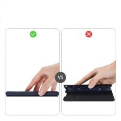 Etui De Protection Renforcé IPhone 12 Pro Max Avec Coque Silicone Intégrée Et Rangement Carte - Bleu Foncé -All For Phone Magasin etui iphone 12 pro max frac3469 9