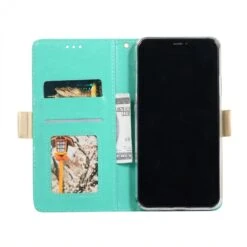 Etui Portefeuille IPhone 12 Pro Max Avec Rangements Intégrés - Vert -All For Phone Magasin etui iphone 12 pro max frac3481 3