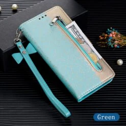 Etui Portefeuille IPhone 12 Pro Max Avec Rangements Intégrés - Vert -All For Phone Magasin etui iphone 12 pro max frac3481 6