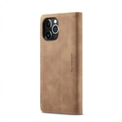 Etui Portefeuille IPhone 12 Pro Max Simili Cuir Avec Rangement Carte CASEME - Marron -All For Phone Magasin etui iphone 12 pro max frac3490 4