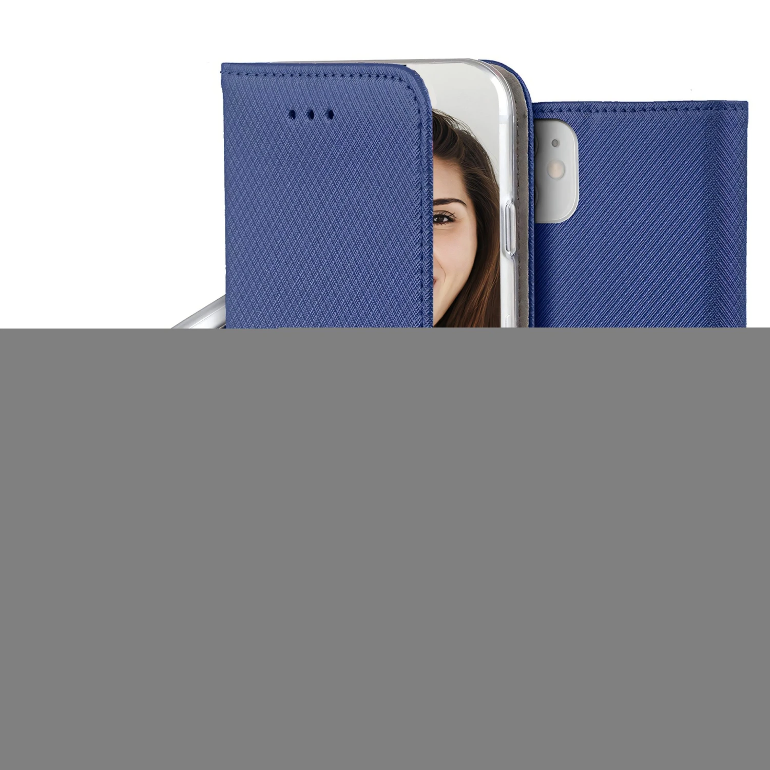 Etui Portefeuille IPhone 15 Magnétique Bleu - Jaym 3 Etui Portefeuille IPhone 15 Magnétique Bleu - Jaym