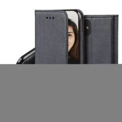 Etui Portefeuille IPhone 15 Magnétique Noir - Jaym