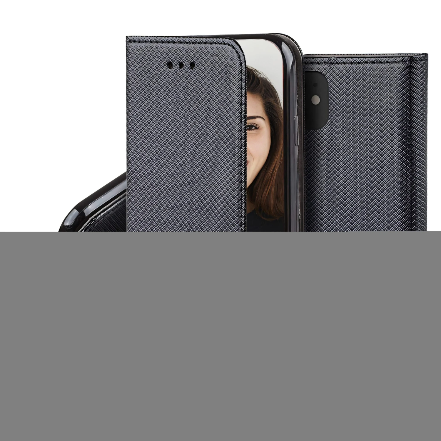 Etui Portefeuille IPhone 15 Magnétique Noir - Jaym 3 Etui Portefeuille IPhone 15 Magnétique Noir - Jaym