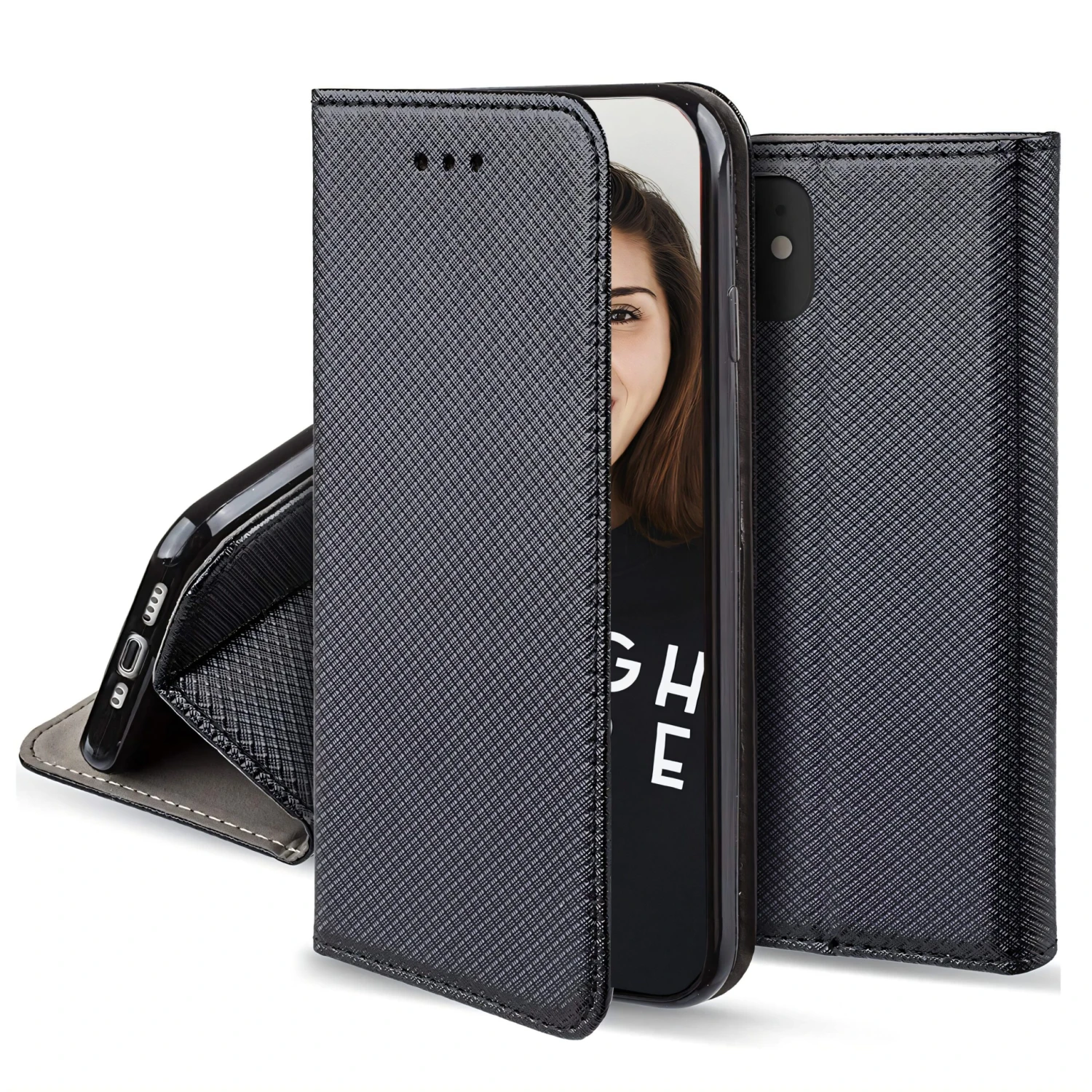 Etui Portefeuille IPhone 15 Pro Magnétique Noir - Jaym 3 Etui Portefeuille IPhone 15 Pro Magnétique Noir - Jaym