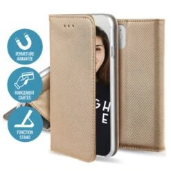 Etui Portefeuille IPhone 15 Pro Magnétique Or - Jaym 8 Etui Portefeuille IPhone 15 Pro Magnétique Or - Jaym -All For Phone Magasin etui iphone 15 pro or jaym frac4979 2
