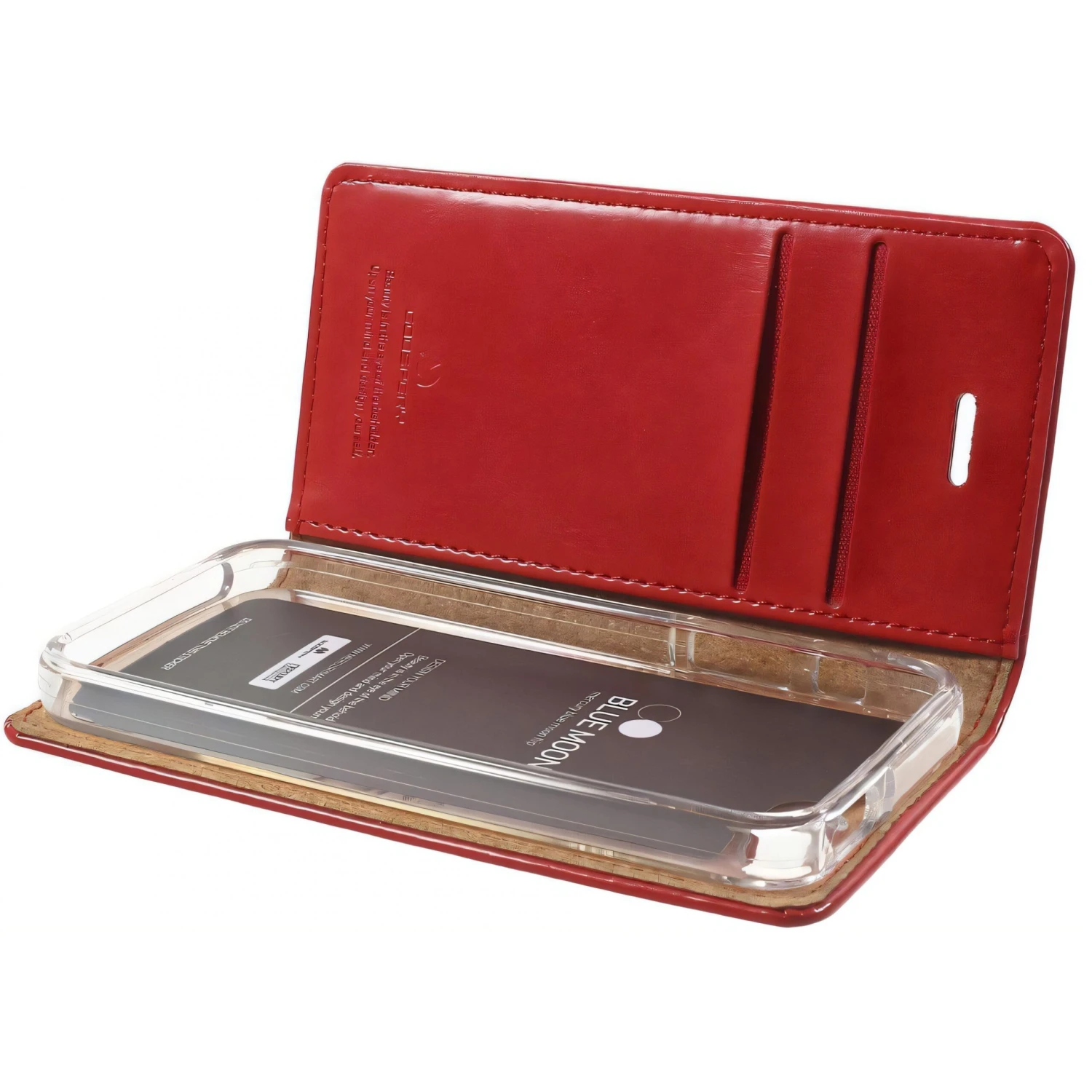 Etui IPhone 5S SE S Mercury Portefeuille Rouge 8 Etui IPhone 5S SE S Mercury Portefeuille Rouge – Image 6