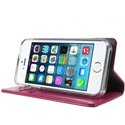 Etui IPhone 5S SE S Mercury Portefeuille Fushia -All For Phone Magasin etui iphone 5 5s se frac1339 2