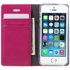 Etui IPhone 5S SE S Mercury Portefeuille Fushia -All For Phone Magasin etui iphone 5 5s se frac1339 4