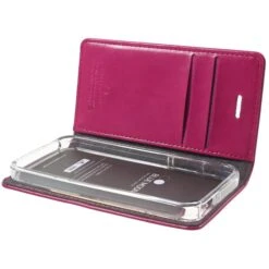 Etui IPhone 5S SE S Mercury Portefeuille Fushia -All For Phone Magasin etui iphone 5 5s se frac1339 5