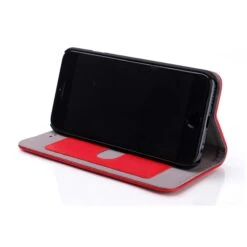 Etui Cuir IPhone 6 Et 6s - Cuir Magnetic Rouge -All For Phone Magasin etui iphone 6 6s frac i6147 8