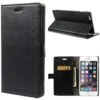 Etui IPhone 6 Plus Portefeuille - Simili Cuir Noir
