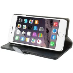 Etui IPhone 6 Plus Portefeuille - Simili Cuir Noir -All For Phone Magasin etui iphone 6 plus 6s plus frac986 4
