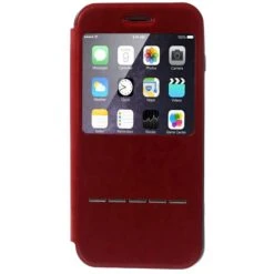 Etui IPhone 6 Plus Crazy Horse Slide Rouge -All For Phone Magasin etui iphone 6 plus 6s plus frac996 2