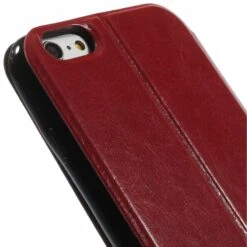 Etui IPhone 6 Plus Crazy Horse Slide Rouge -All For Phone Magasin etui iphone 6 plus 6s plus frac996 8