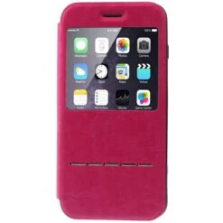 Etui IPhone 6 Plus Crazy Horse Slide Fushia -All For Phone Magasin etui iphone 6 plus 6s plus frac997 2