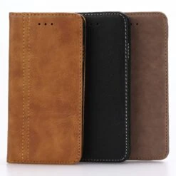 Etui IPhone SE 2022, SE 2020 Et IPhone 8, 7 Style Retro Marron -All For Phone Magasin etui iphone 7 frac1429 3