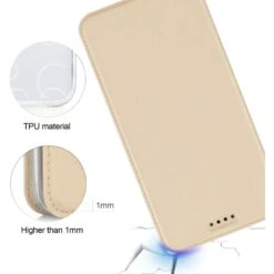 Etui IPhone X Et XS Simili Cuir Contour Silicone Or -All For Phone Magasin etui iphone x frac1732 4