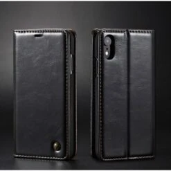 Etui IPhone XR Aspect Cuir Caseme Noir -All For Phone Magasin etui iphone xr frac2130 12