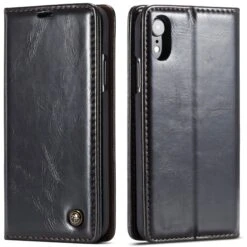 Etui IPhone XR Aspect Cuir Caseme Noir -All For Phone Magasin etui iphone xr frac2130 14