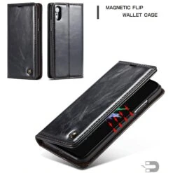 Etui IPhone XR Aspect Cuir Caseme Noir -All For Phone Magasin etui iphone xr frac2130 16