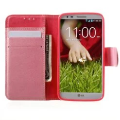 Etui LG G2 Simili Cuir Litchi Rouge -All For Phone Magasin etui lg g2 frac1134 5