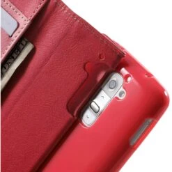 Etui LG G2 Simili Cuir Litchi Rouge -All For Phone Magasin etui lg g2 frac1134 7