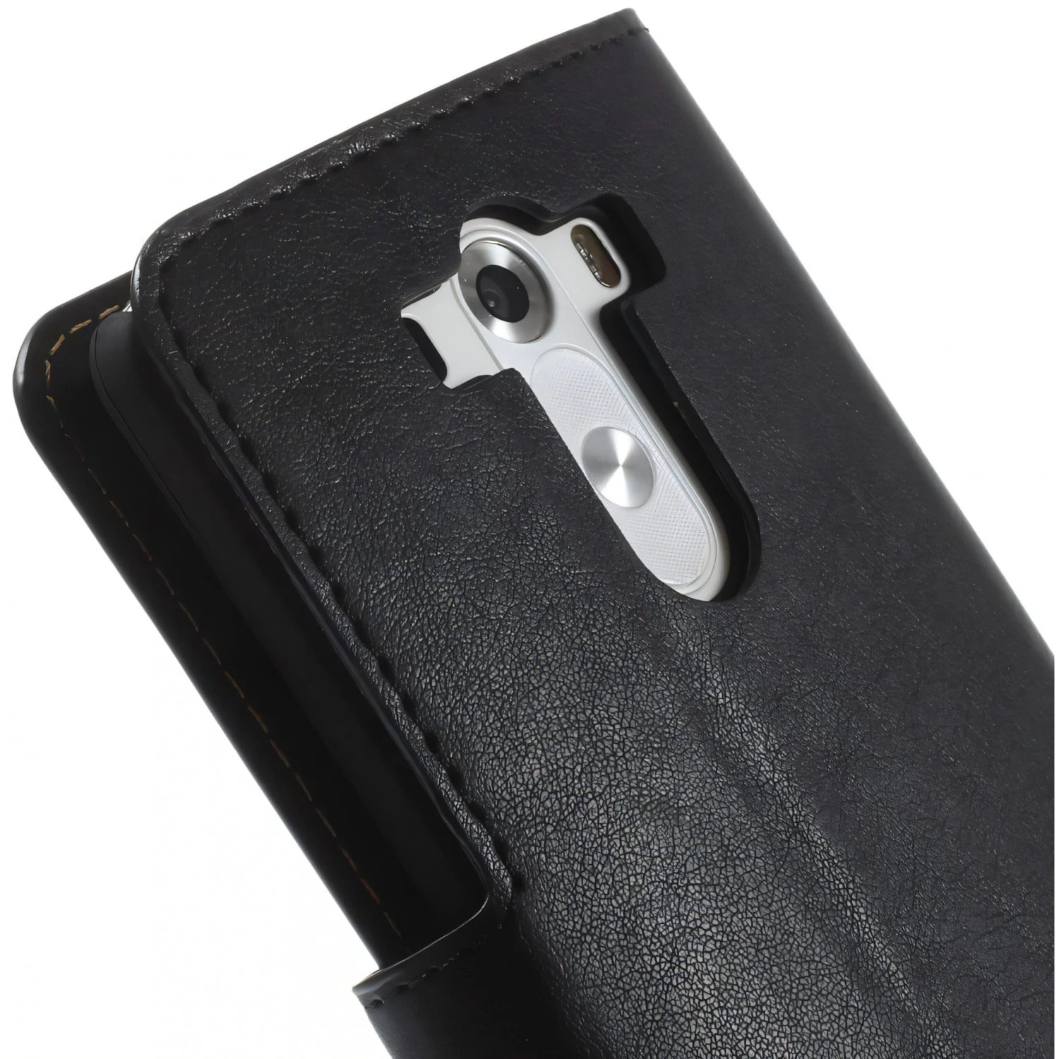 Etui LG G3 Simili Cuir Portefeuille Magnetic Noir 4 Etui LG G3 Simili Cuir Portefeuille Magnetic Noir – Image 2