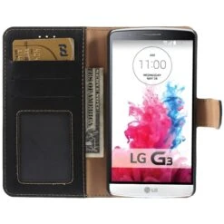 Etui LG G3 Simili Cuir Portefeuille Magnetic Noir 18 Etui LG G3 Simili Cuir Portefeuille Magnetic Noir -All For Phone Magasin etui lg g3 frac1334 6